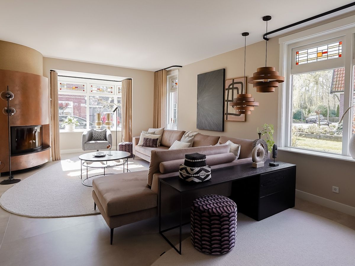 Woonkamer inrichting door interieurstylisten Wessels Wonen