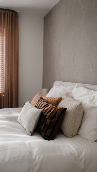 Slaapkamer met pasteltinten